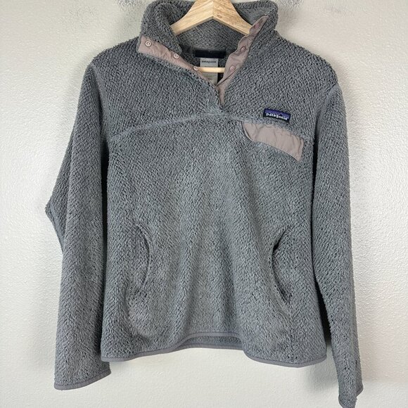 Patagonia Women's Fleece Pullover Snap-T Lightweight Brown Medium - Picture 3 of 4